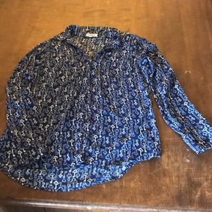 Key patterned button down